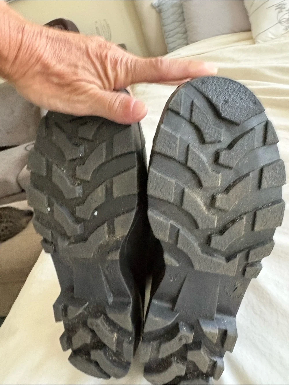 Big Kid Black Rubber Rain Boots worn once